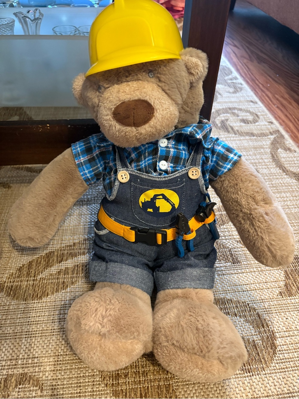 Vintage Construction Worker Bear